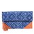 Tarusa Blue Geometric Clutch