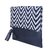 Tarusa Black Striped Clutch