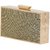 Tarusa Gold Self Design Clutch