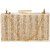Tarusa Beige Striped Clutch