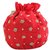 Tarusa Red Embroidered Potli Bag