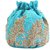 Tarusa Blue Embroidered Potli Bag