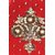 Tarusa Red Embroidered Clutch