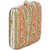 Tarusa Green Embroidered Box Clutch