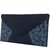 Tarusa Navy Embroidered Clutch