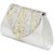 Tarusa Silver Striped Clutch