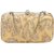 Tarusa Gold Embroidered Clutch