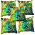 Moolnyasa Digital Printed Cushion Cover (16X16) SET OF 5 PCS  (Multicolored)