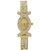 Golden Round Dial Gold Analog Watch For Women.