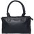 AVES Fashion Small Size Solid Leather Hand Bag for Women - Black