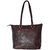 AVES Fashion Medium Size Solid Leather Hand Bag for Women - Two Tone