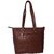 AVES Fashion Medium Size Solid Leather Hand Bag for Women - Brown