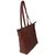 AVES Fashion Medium Size Solid Leather Hand Bag for Women - Brown