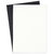 Chipboard A4 , 2 mm - White / Black