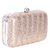 Tarusa Brown Striped Clutch
