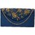 Tarusa Blue Embroidered Clutch