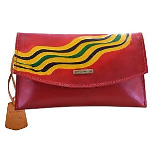arpera 3 in 1 Genuine leather  Agni Red Ladies Purse 88A-3C