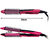 3 in 1 Hair Care Curler Curl Curling Iron Rod Brush Styler Straightener 40W -11.
