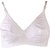 Minha Plain Non- Padded Multicolor Full Cup Cotton Bra (Pack Of 3)