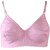 Minha Plain Non- Padded Multicolor Full Cup Cotton Bra (Pack Of 3)