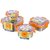 Rema Nexa Set Of 4 Steel Lock Storage Container Orange