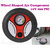 Gadget Hero's Wheel shaped Mini 12V Portable  Durable Air Compressor. 260 PSI