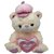 ARP Cute Cream -Pink Teddy Bear with Cap Stuffed soft toy 35 CM.