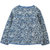 Girls Blue  White Printed Reversible Jacket