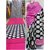 Dwarkesh fashion  strawberry silk pinkblue colour saree with blouse piece