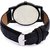 EGLOB Round Dial Black Leather Men Analog Watch