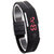 Stylish LED Digital Fashion Ultra Thin Designer Sports Black Watch for Men Women