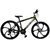 BALZAC Mountain Bicycle with High carbon steel frame and black 26 magnesium alloy wheels,blackyellow