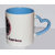 Happy New Year Heart Handle Color Mug