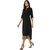 Janasya Women's Black Crepe Solid Straight Kurti