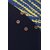 Janasya Women's Navy Blue Crepe Abstract Print Straight Kurti