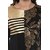 Janasya Women's Crepe Straight Gold Foil Print Kurti