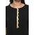 Janasya Women's Black Crepe Embellished Straight Kurti