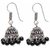 Black Oxidised Jhumki