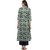 Janasya Women's Multicolor Embellished Cotton High Low Hemline Kurti