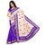 Dwarkesh fashion purple bhagalpurislum saree with blouse