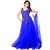 Dwarkesh Fashion Blue Net Dress Material