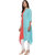 Janasya Women's Light Blue Crepe Asymmetric Solid Kurta