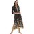Janasya Women's Crepe Straight Gold Foil Print Kurta