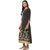 Janasya Women's Crepe Straight Gold Foil Print Kurta