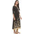 Janasya Women's Crepe Straight Gold Foil Print Kurta
