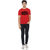 Red Color Half Sleeve Beer Printed T-Shirt For Mens.