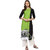 Janasya Women's Light Green Crepe Straight Solid Kurta