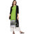 Janasya Women's Light Green Crepe Straight Solid Kurta