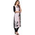 Janasya Light Pink Floral Print 3/4 Sleeves Straight Crepe Kurti