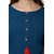 Janasya Women's Turquoise Crepe A-Line Solid Kurta